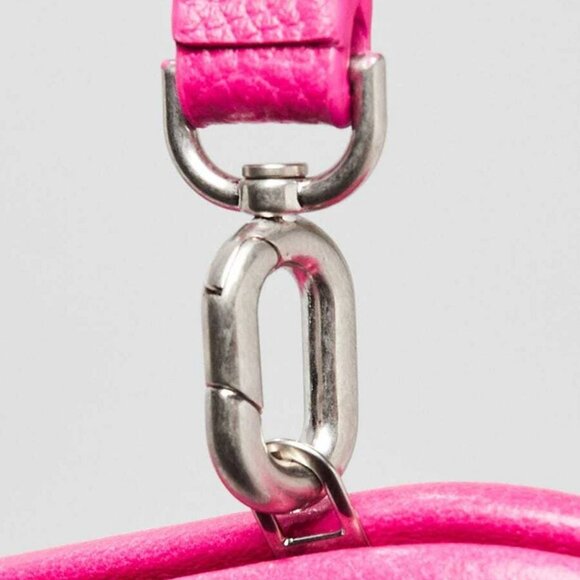 Balenciaga Fuchsia Grained Leather XL Cloud Clutch Bag - Picture 6 of 12